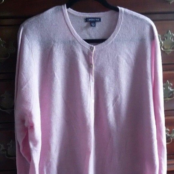 LANDSEND Sweaters - PLUS-SIZE 3X-CASHMERE-SWEATER-1PLY-UNDERSHIRT